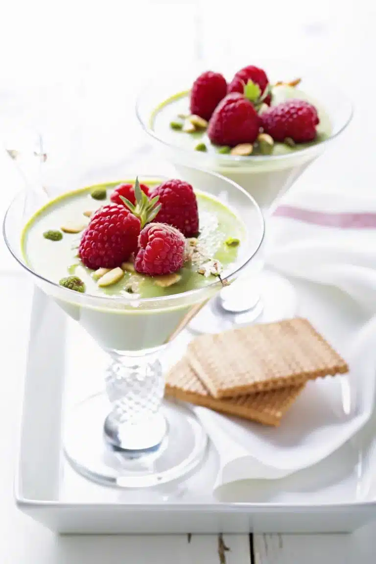 Panna Cotta Infusions Thé Matcha