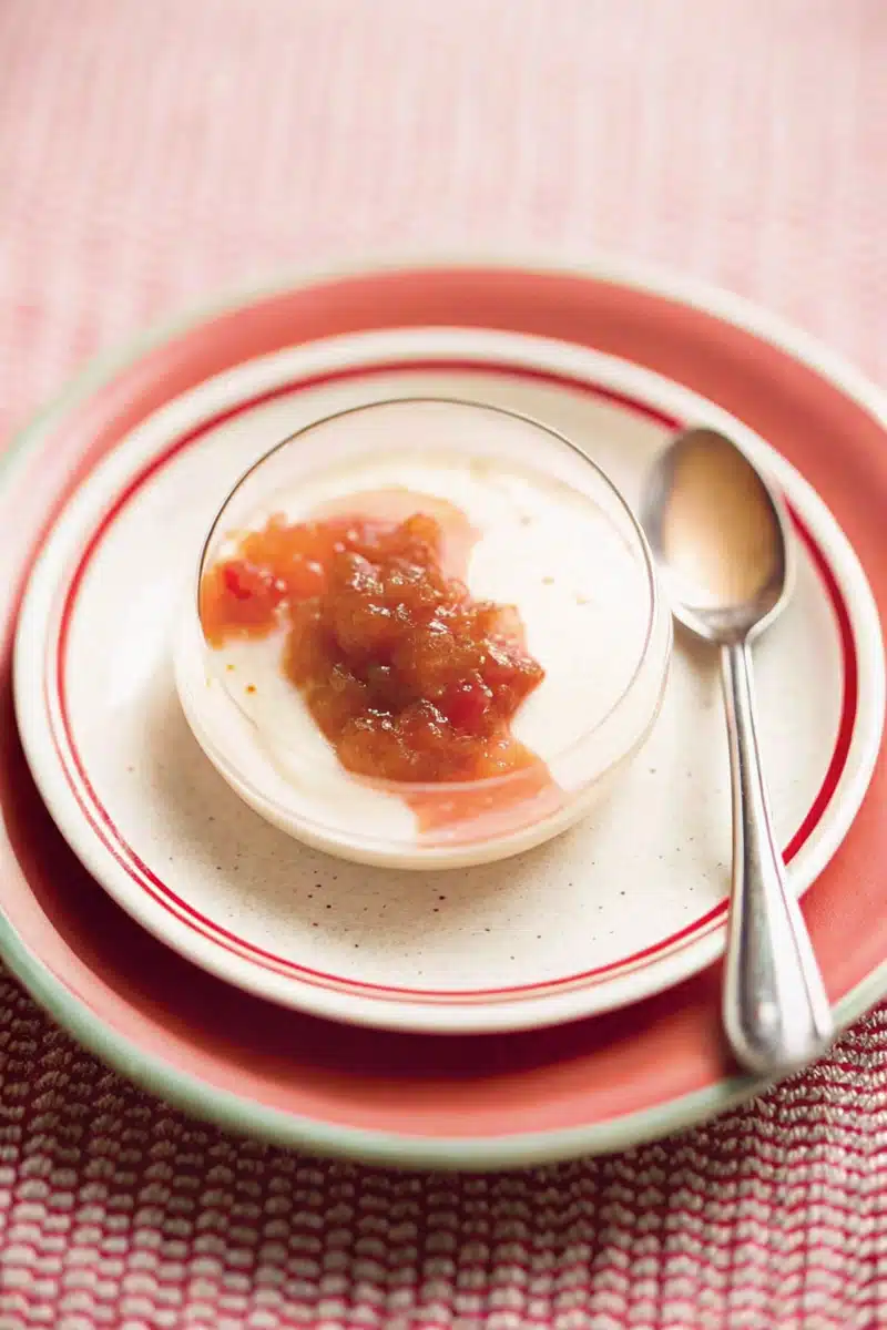 Panna Cotta Rhubarbe Rose