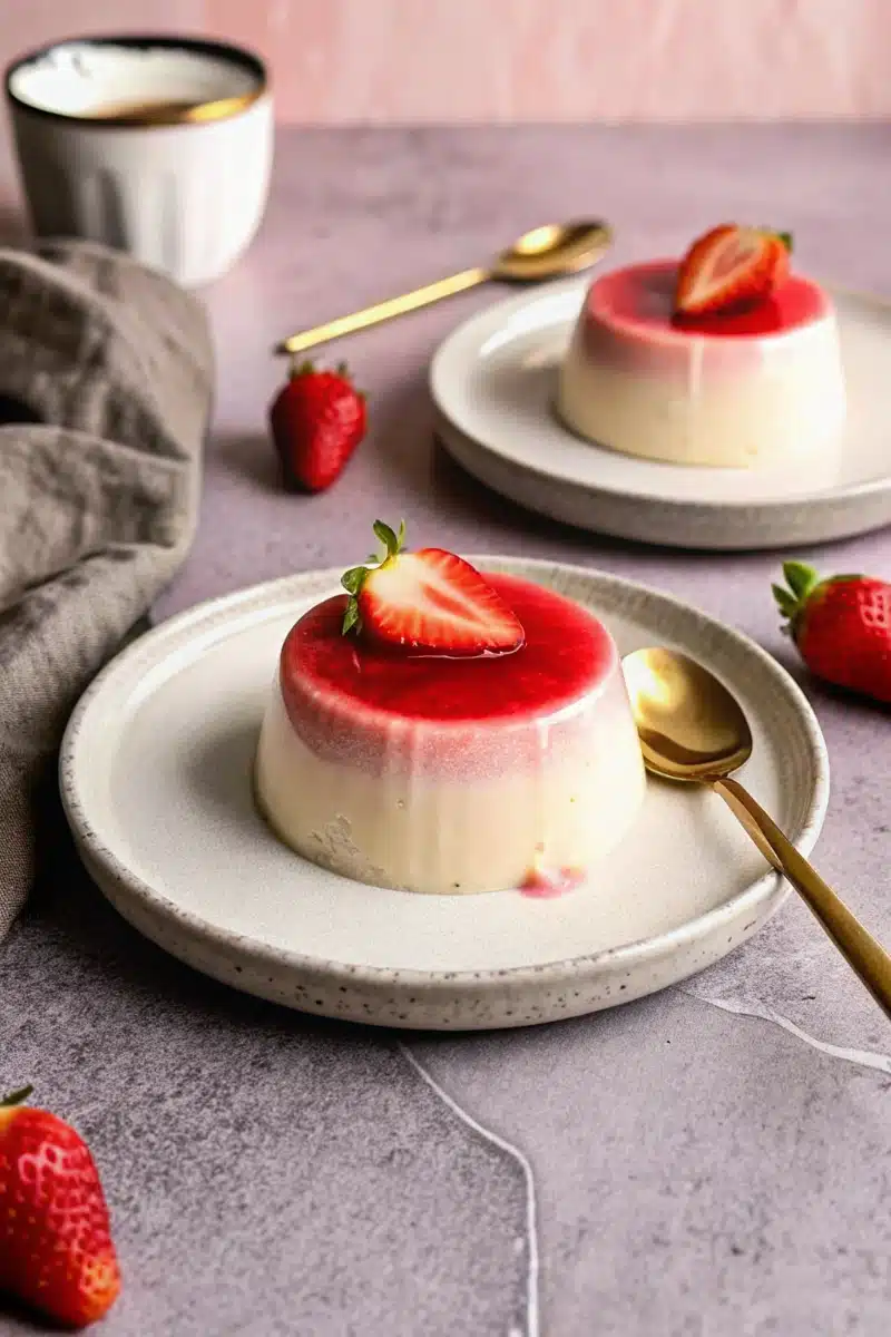 Panna cotta protéinée fitness