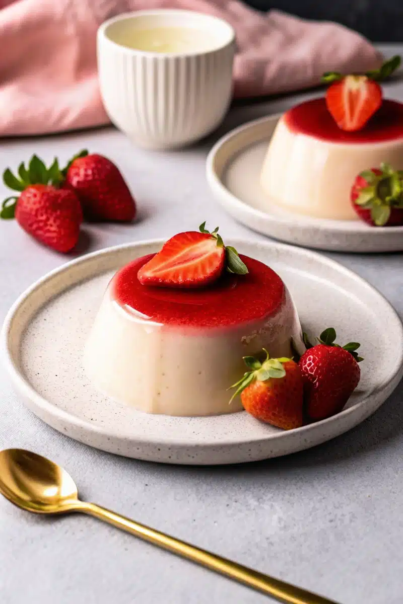 Panna cotta protéinée fitness