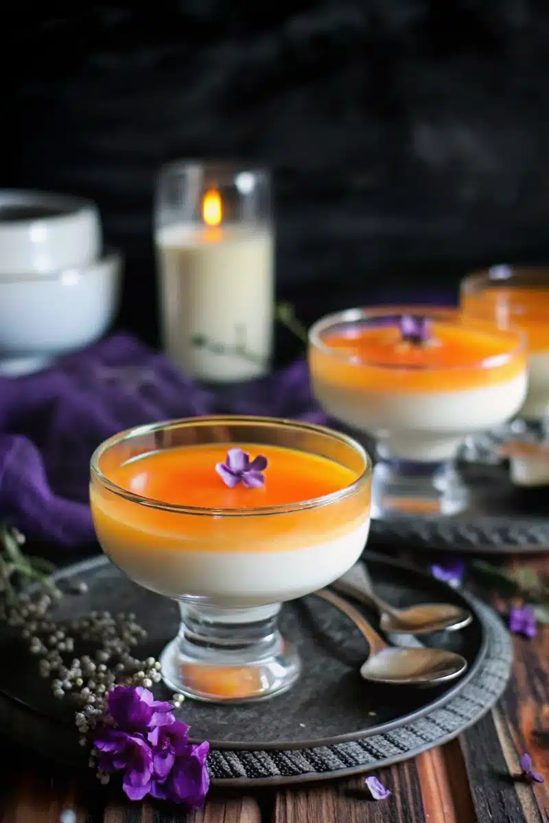 Panna cotta sans gélatine agar-agar