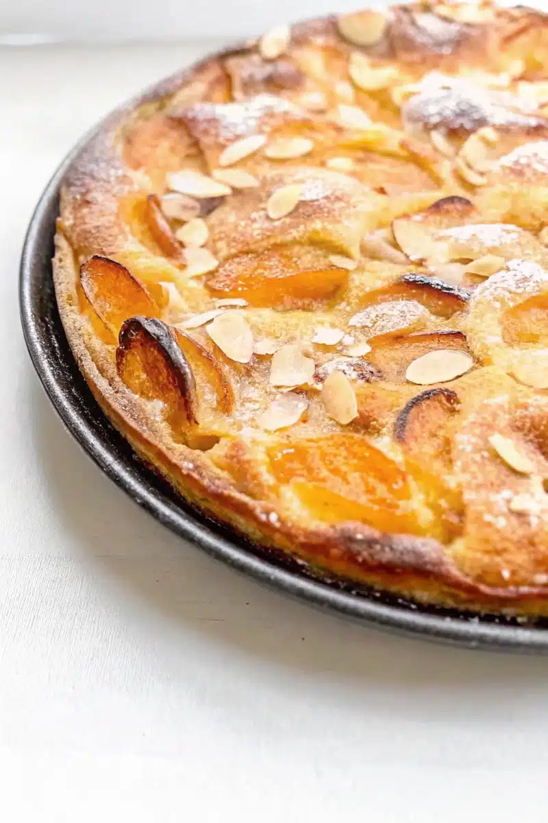 Tarte aux abricots et amandes