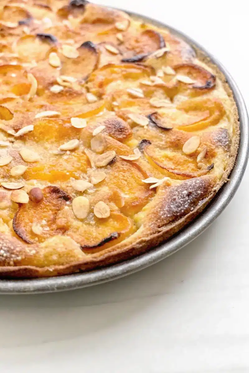 Tarte aux abricots et amandes