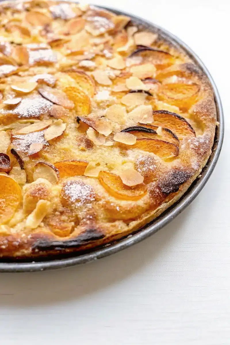 Tarte aux abricots et amandes
