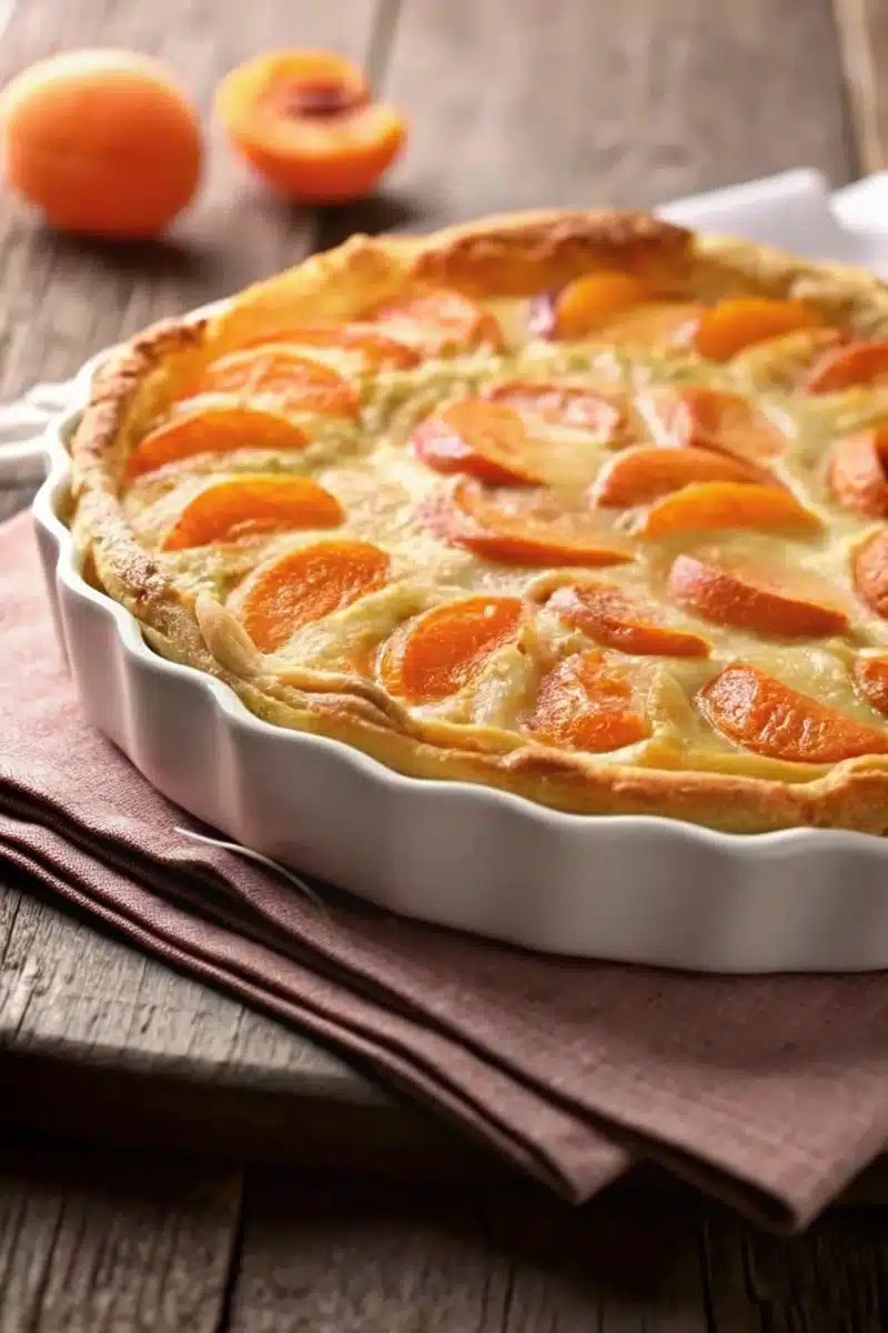 Tarte aux abricots et aux amandes