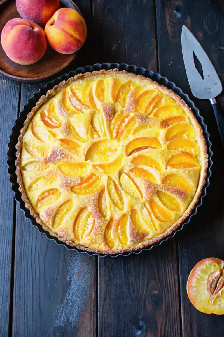 Tarte pêche