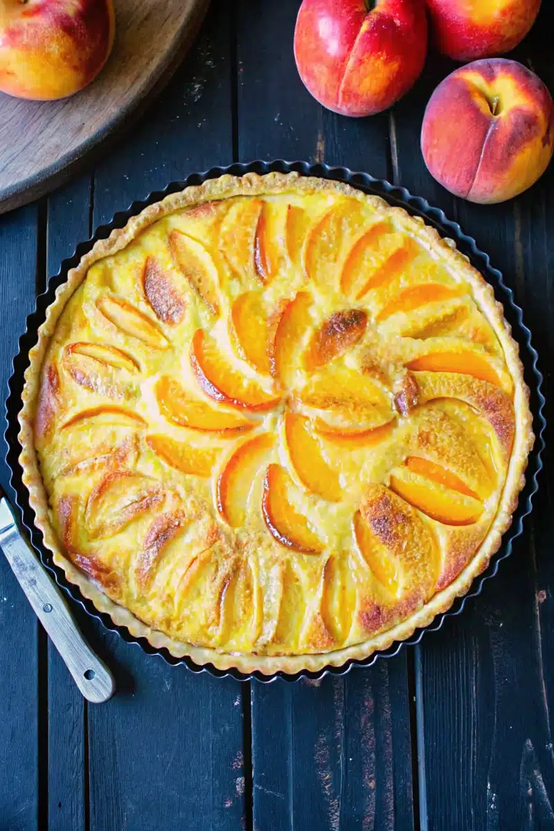 Tarte pêche