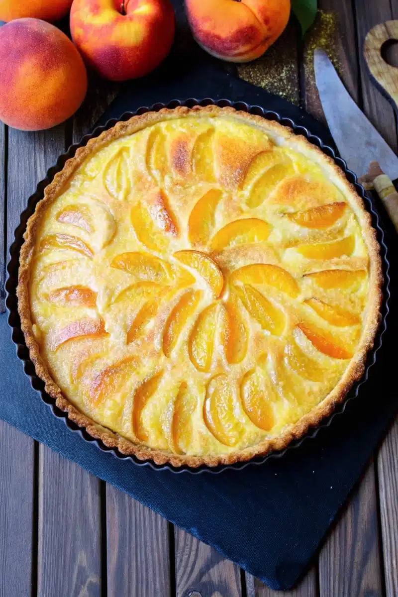 Tarte pêche