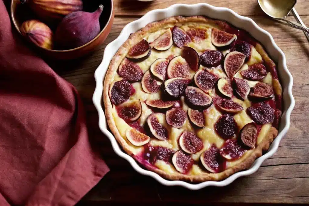 Clafoutis figues-framboises