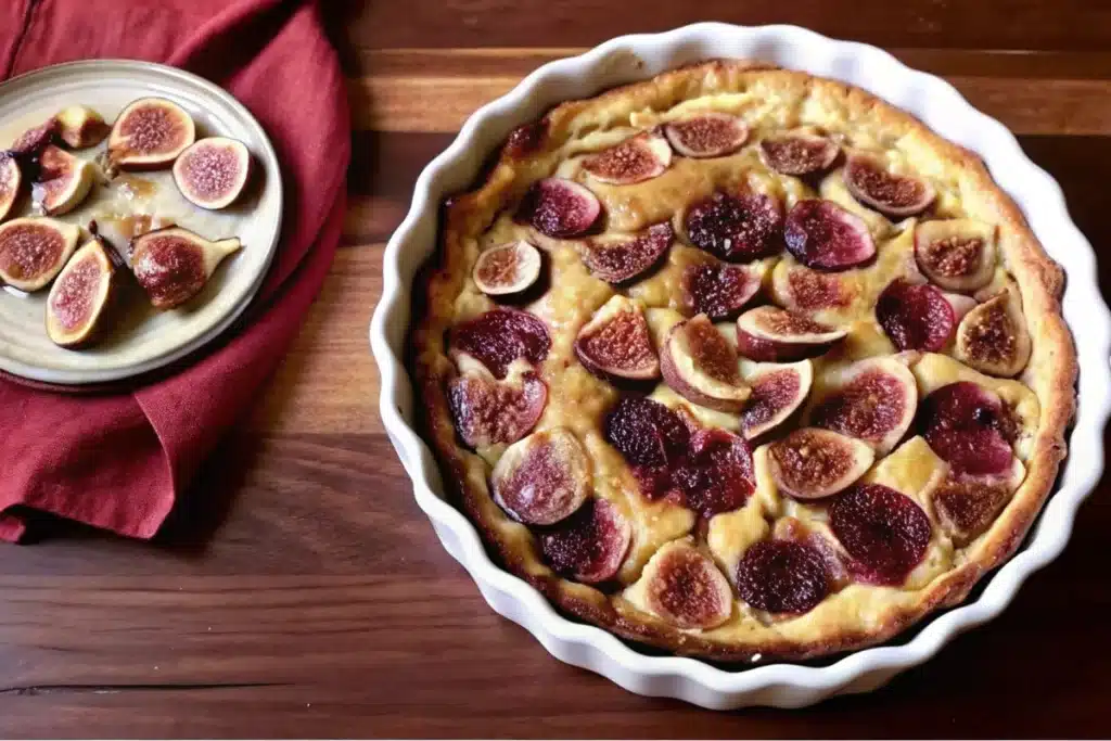 Clafoutis figues-framboises