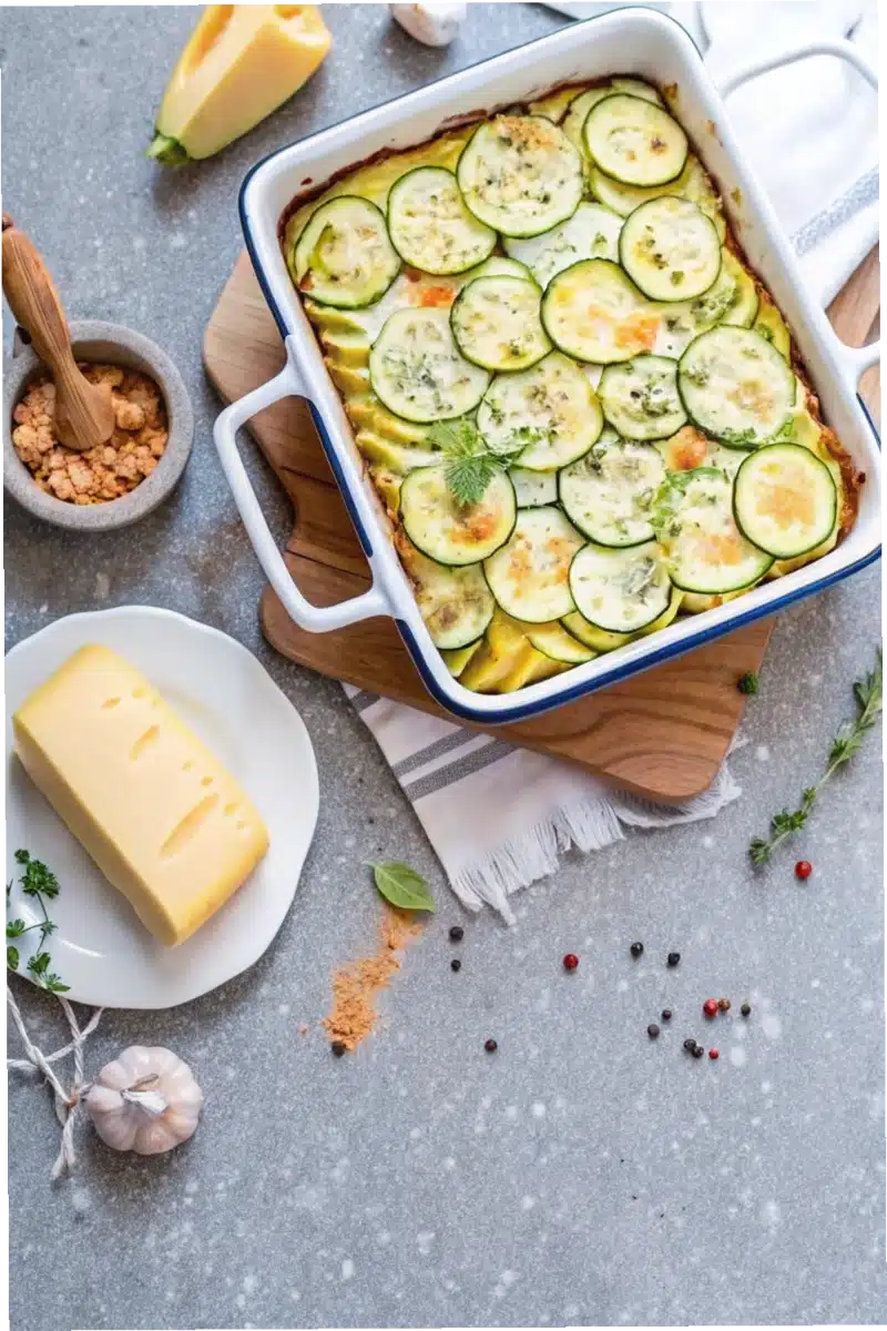 Flan de courgettes simple