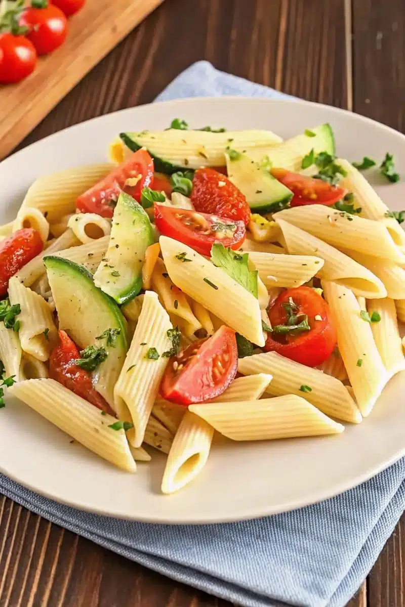 Penne aux courgettes