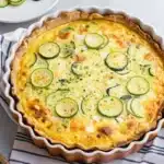 Quiche courgette chèvre