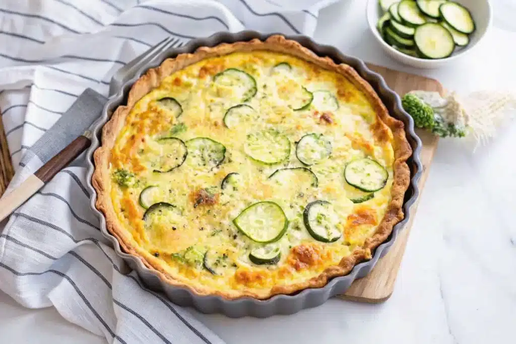Quiche courgette chèvre