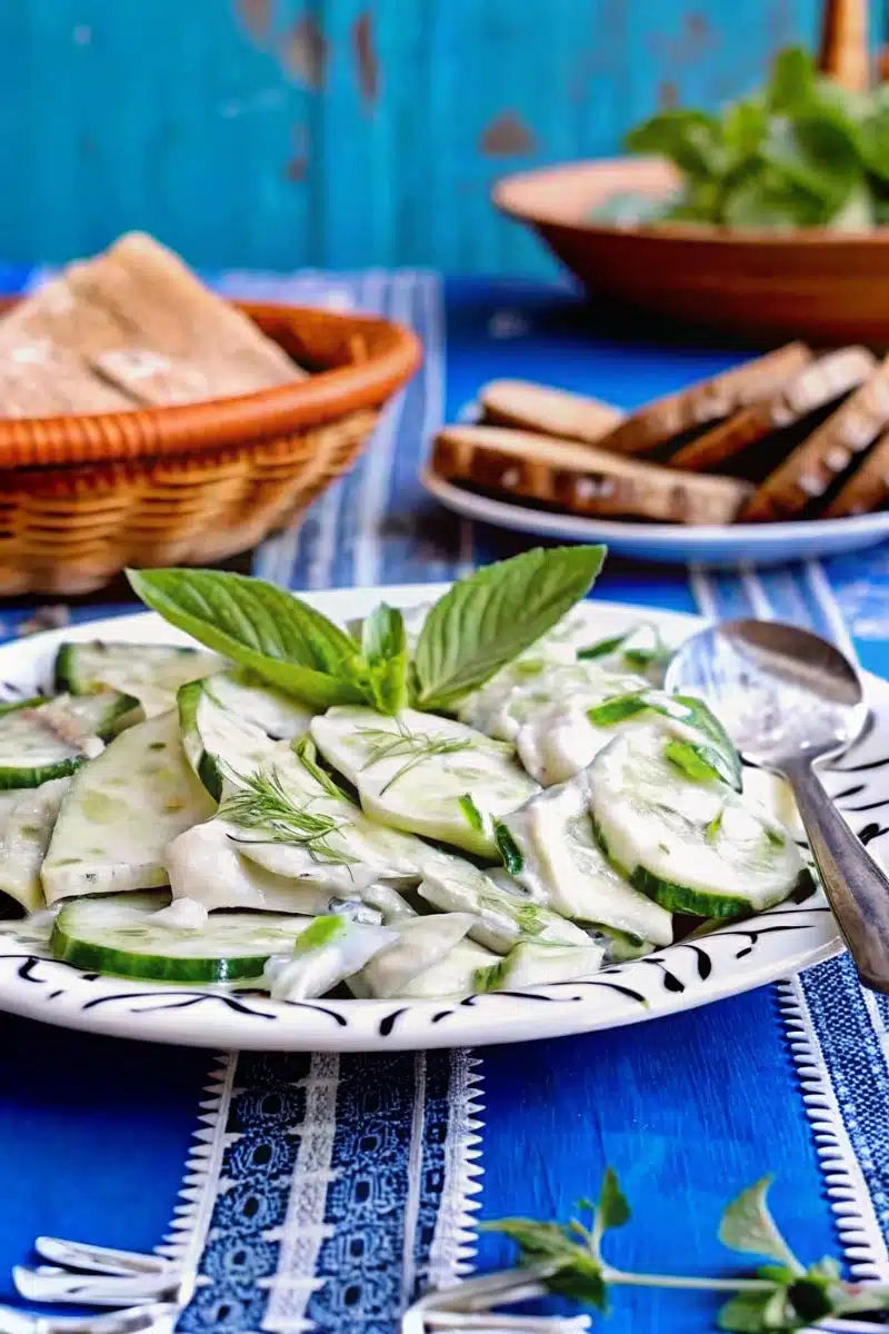 Salade Melon-Concombre Au Yaourt