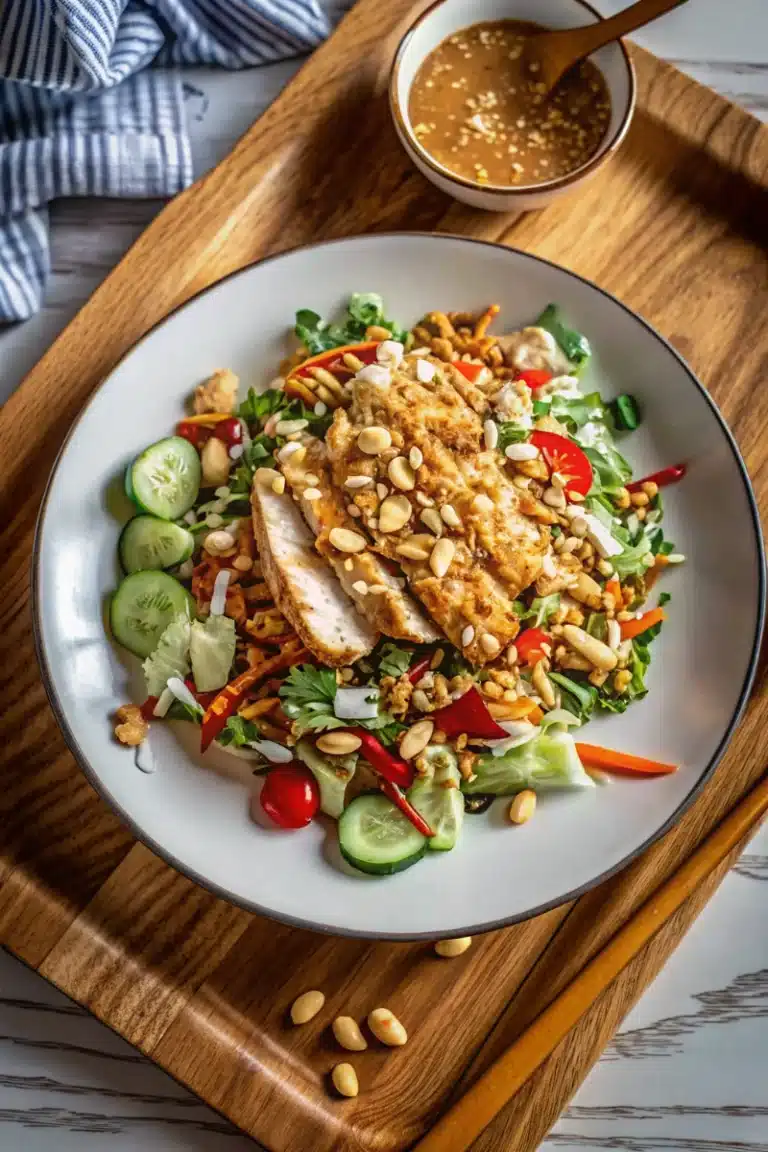 Salade Thaïe au Poulet sauce Satay