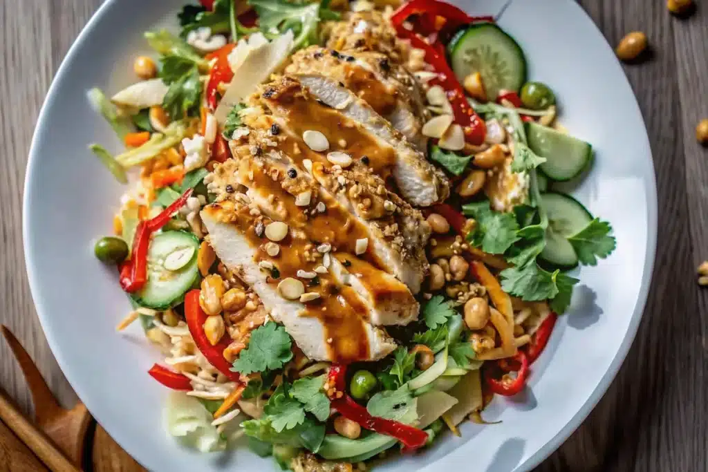 Salade Thaïe au Poulet sauce Satay