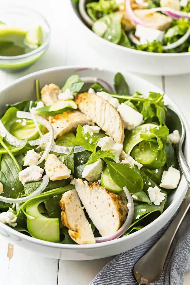 Salade au melon vert