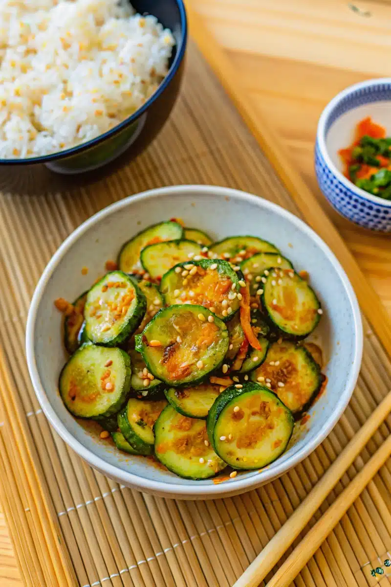 Salade de concombre coréeene