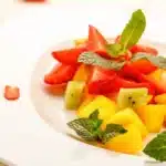 Salade de fraises et melon