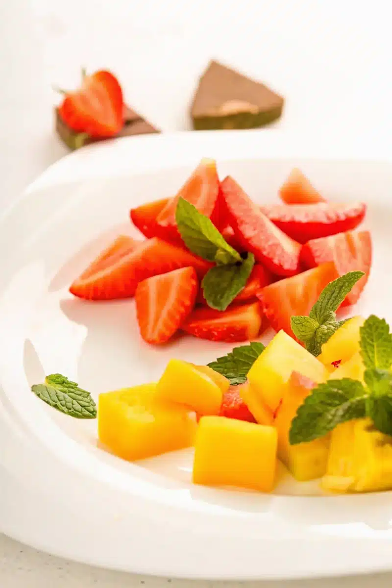 Salade de fraises et melon