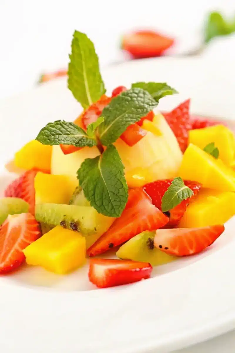 Salade de fraises et melon