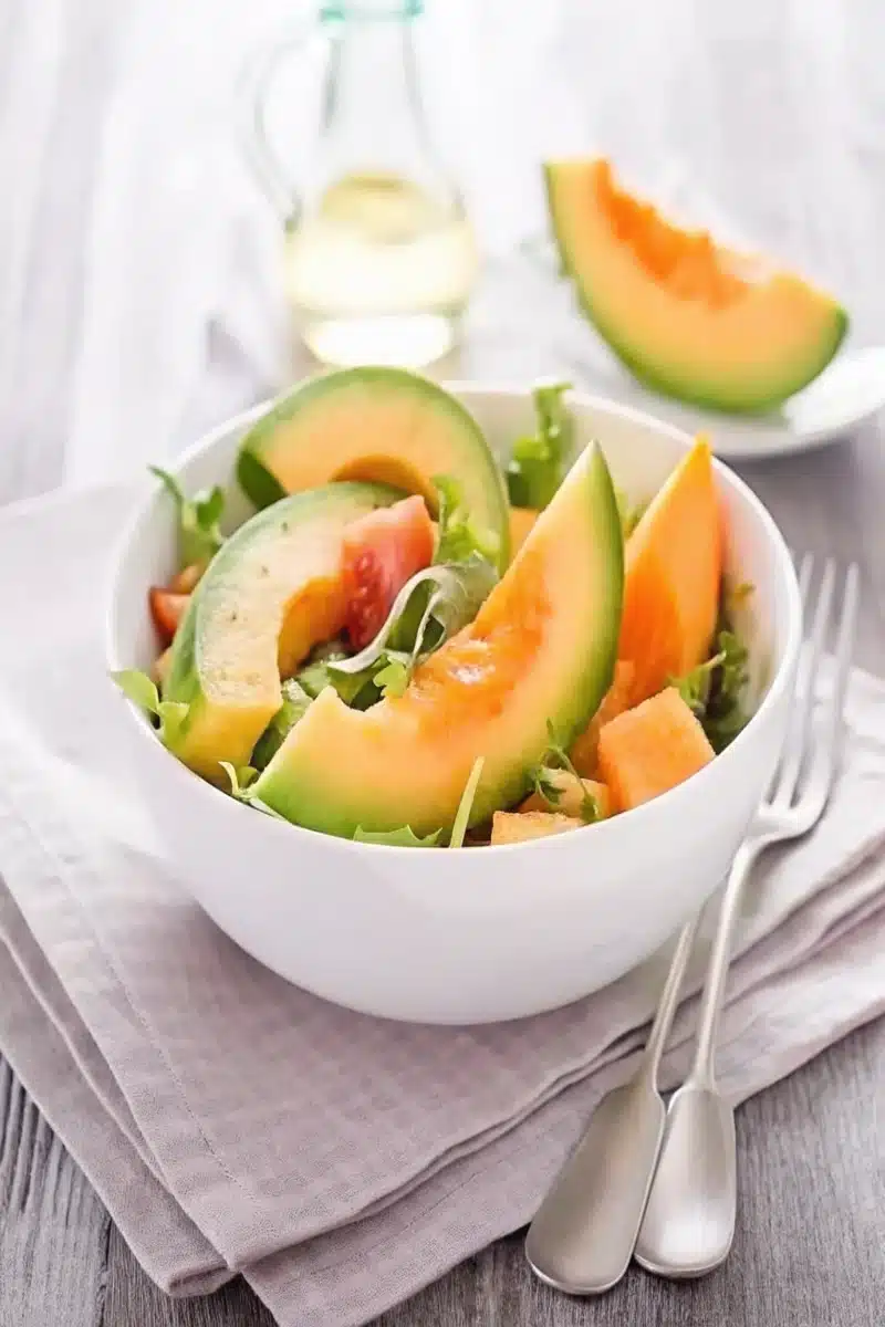 Salade de melon à l'avocat