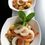 Salade de melon aux fruits de mer