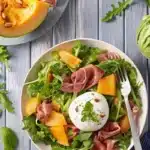 Salade de melon et jambon de Parme