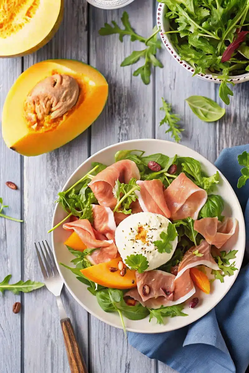 Salade de melon et jambon de Parme