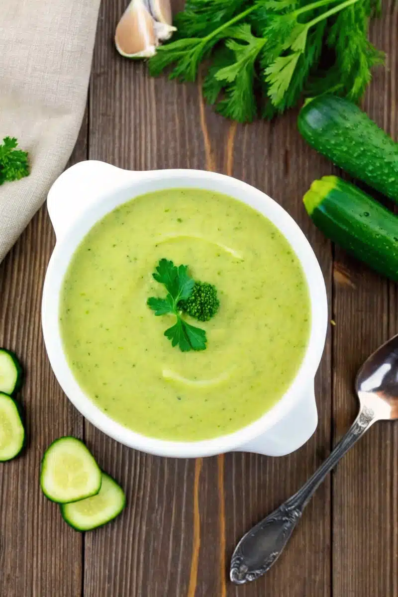 Soupe de courgettes simple