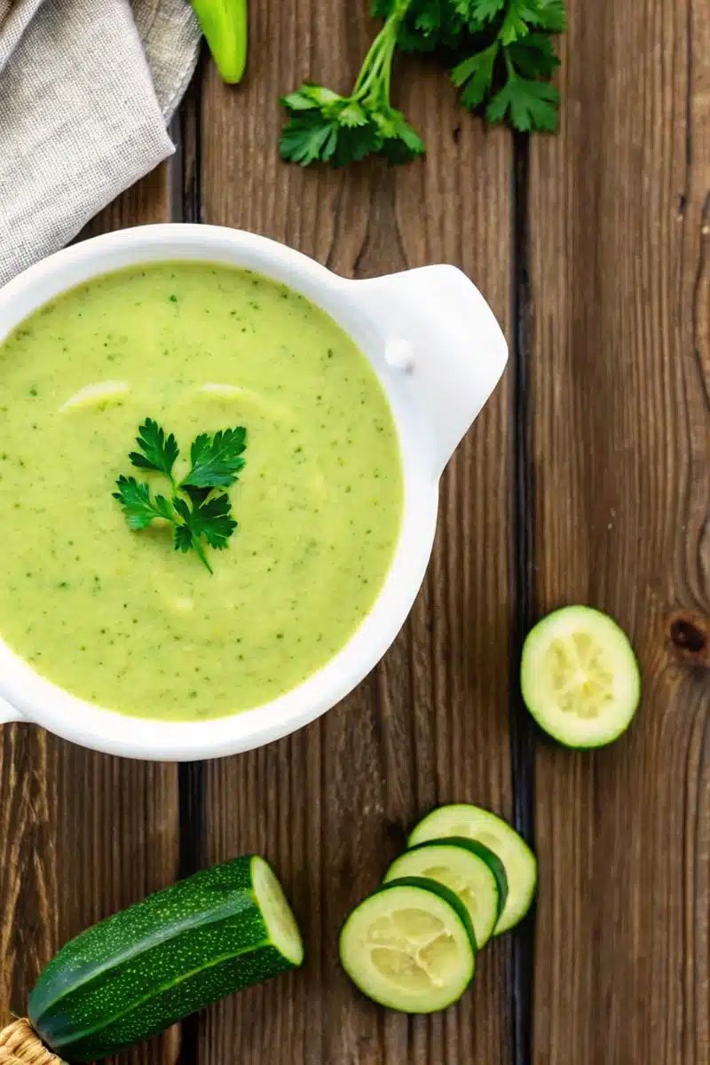 Soupe de courgettes simple