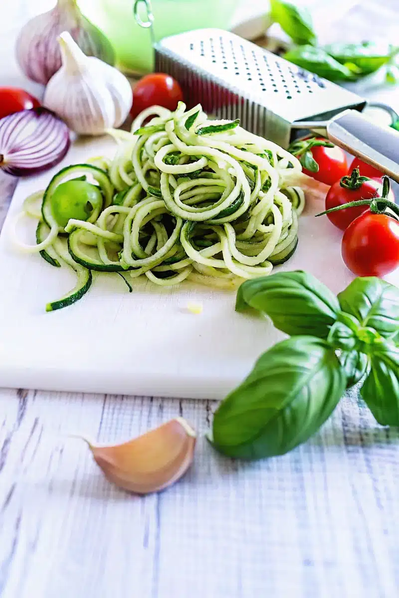 Spaghetti de courgettes