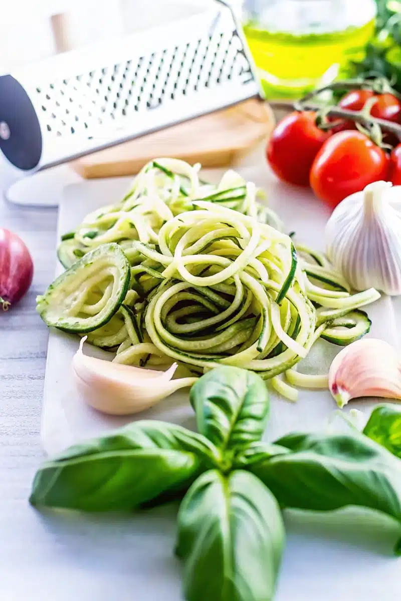Spaghetti de courgettes