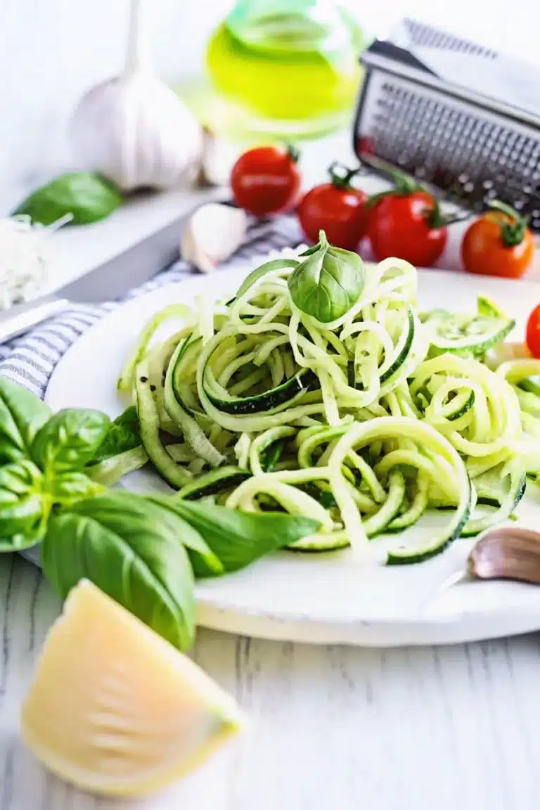 Spaghetti de courgettes