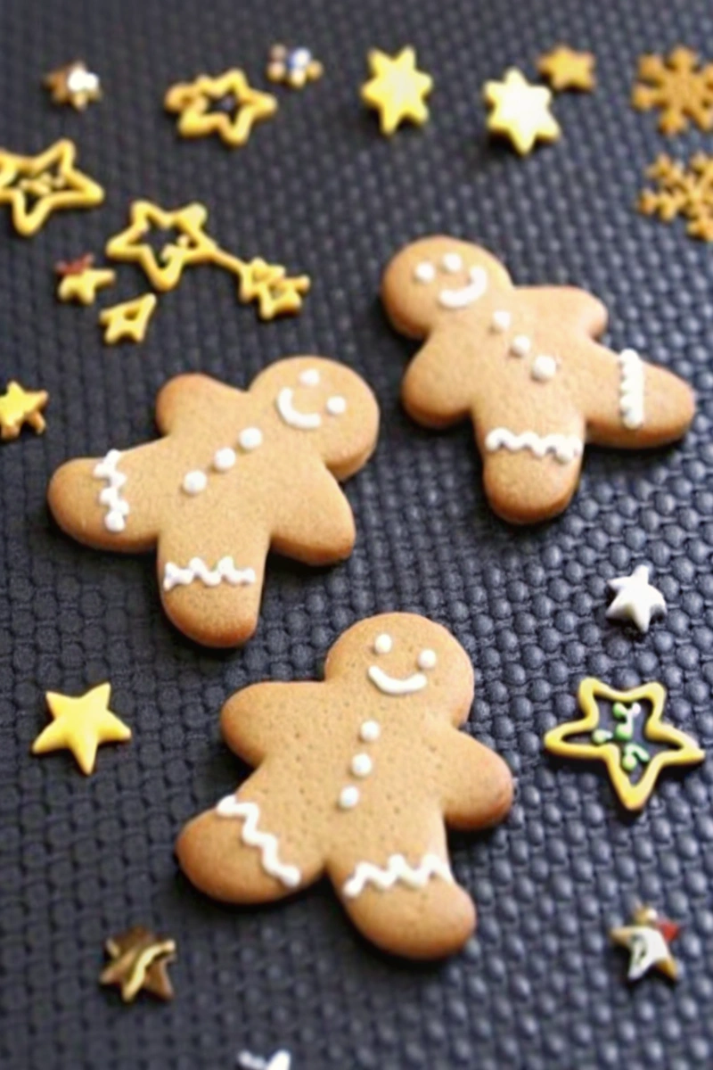 Biscuits Bonshommes De Noël En Pain D’Épices