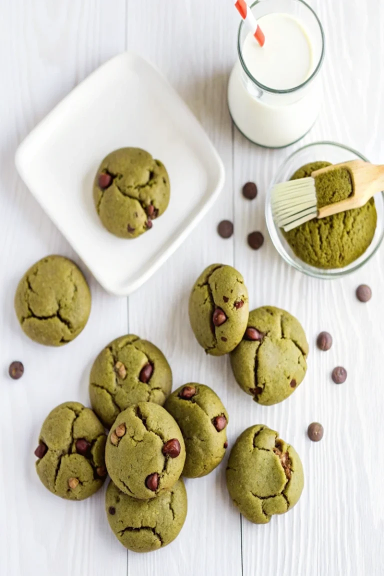 Cookies au thé vert matcha et chocolat blanc