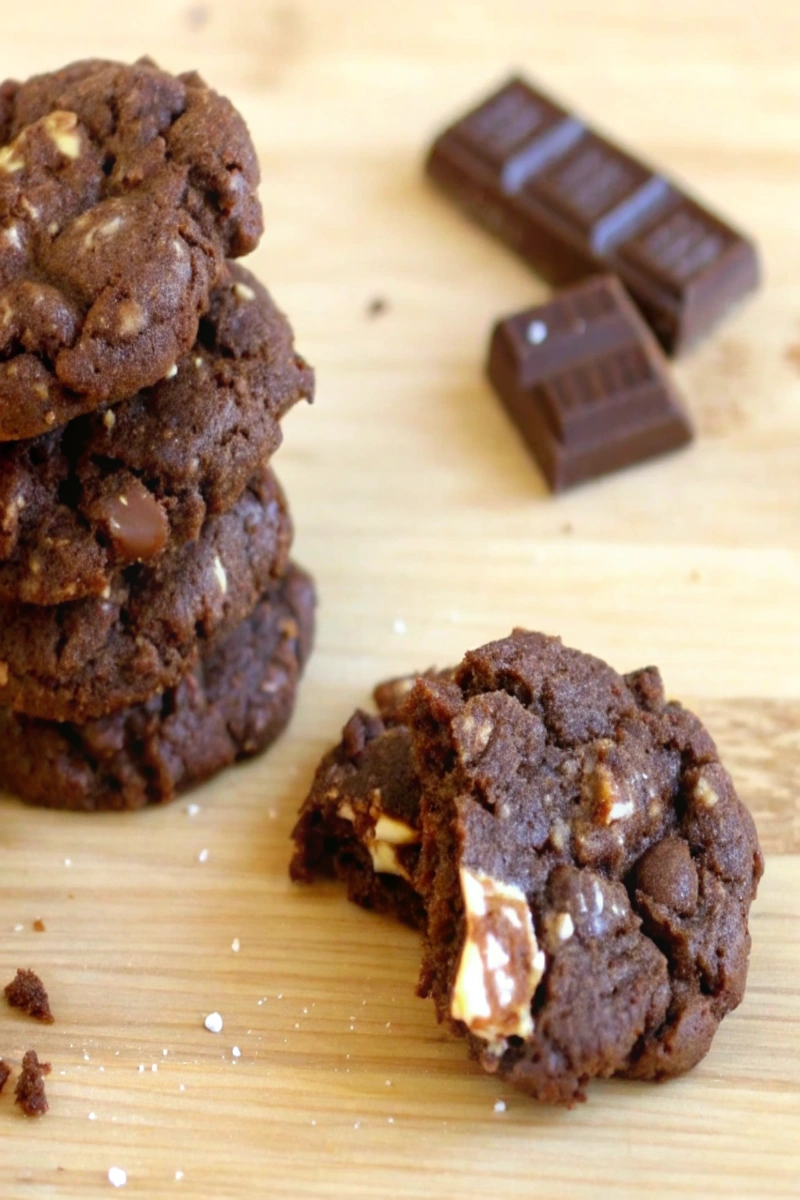 Cookies aux 3 chocolats ultra rapide