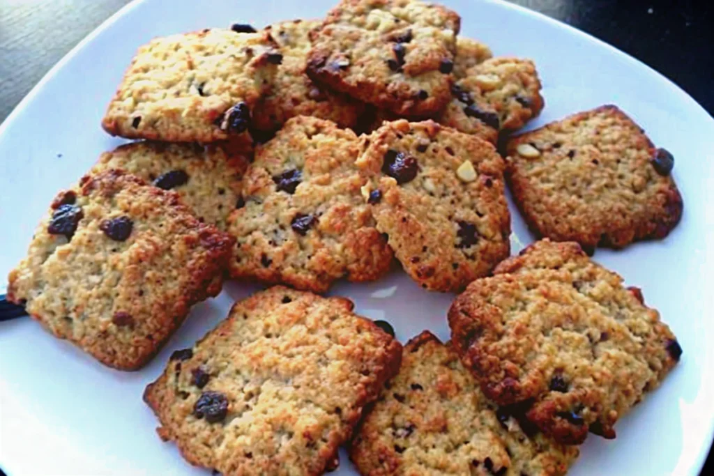 Cookies aux pépites de chocolat et nougatine