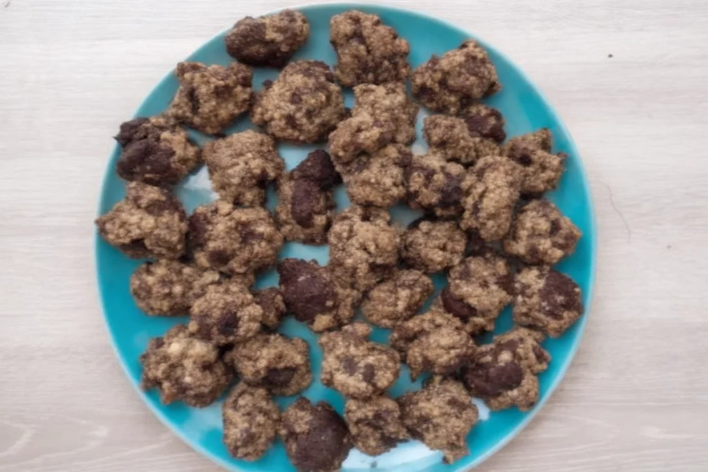 Cookies banane flocons d'avoine et chocolat