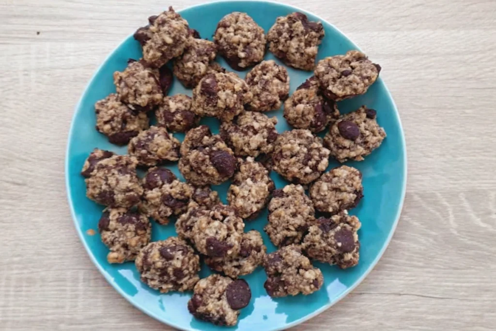 Cookies banane flocons d'avoine et chocolat