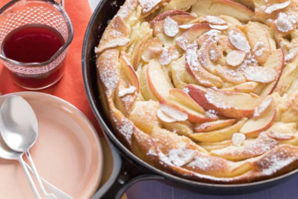 Gâteau De Crêpes Aux Pommes À La Poêle
