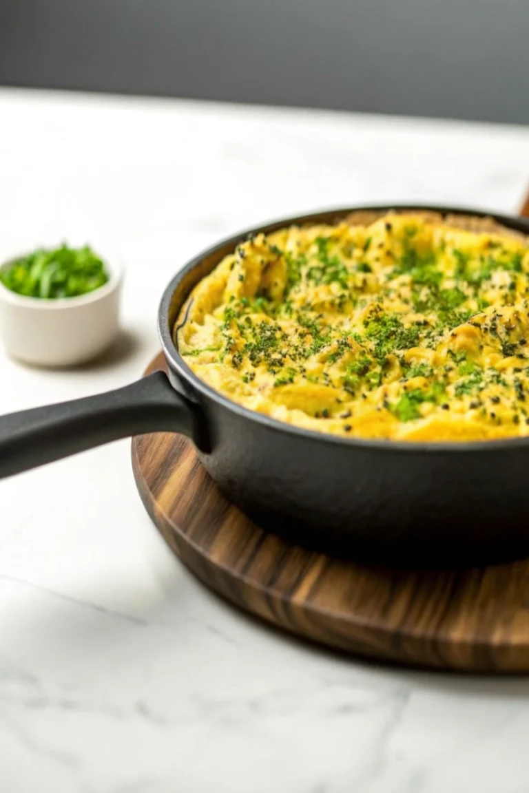 Omelette Soufflée Au Chèvre Et Ciboulette